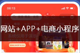 电子商城网站和电商小程序