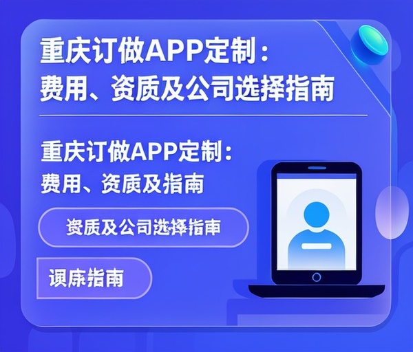 重庆订做APP定制：费用、资质及公司选择指南