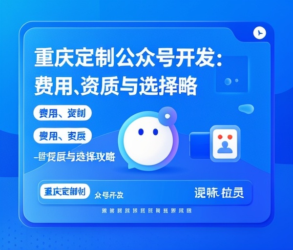 重庆定制公众号开发：费用、资质与选择攻略