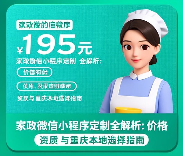 家政微信小程序定制全解析:价格、资质与重庆本地选择指南