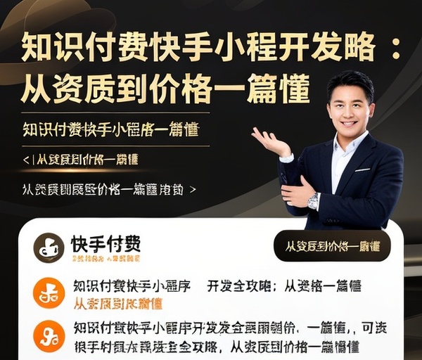 知识付费快手小程序开发全攻略：从资质到价格一篇懂