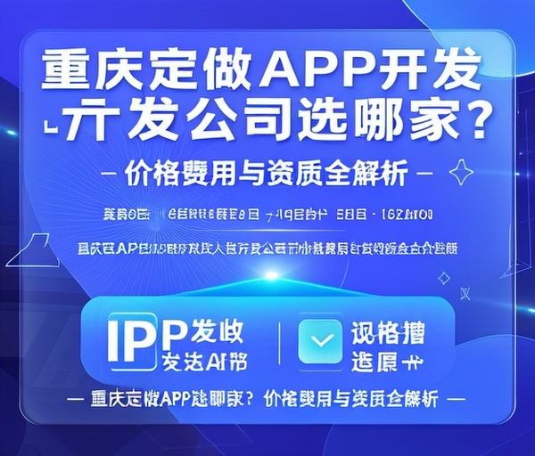 重庆定做APP开发公司选哪家？价格费用与资质全解析